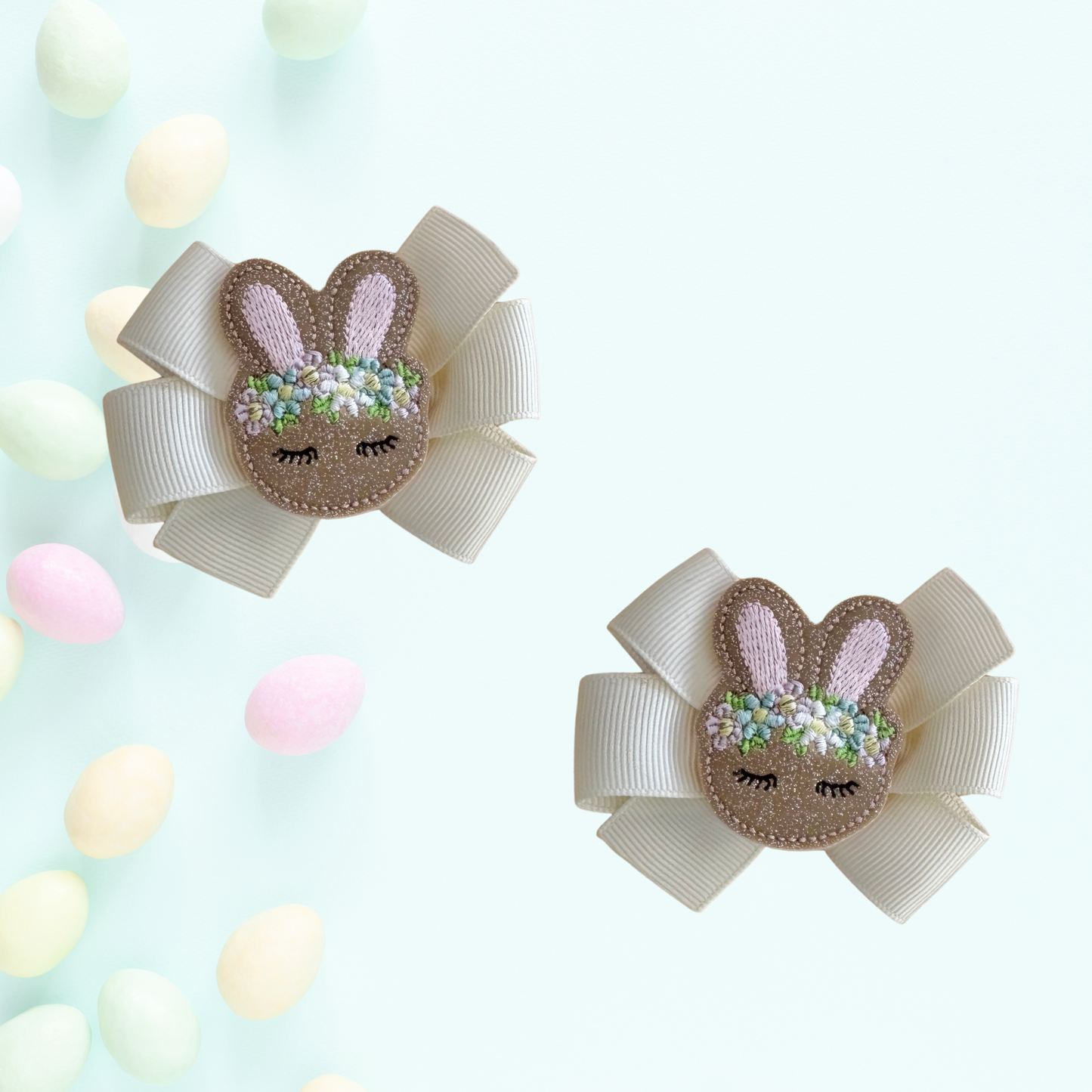 Easter Pinwheel Hair Bow