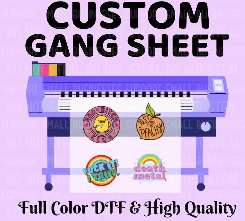 Upload Your Own Gang Sheet
