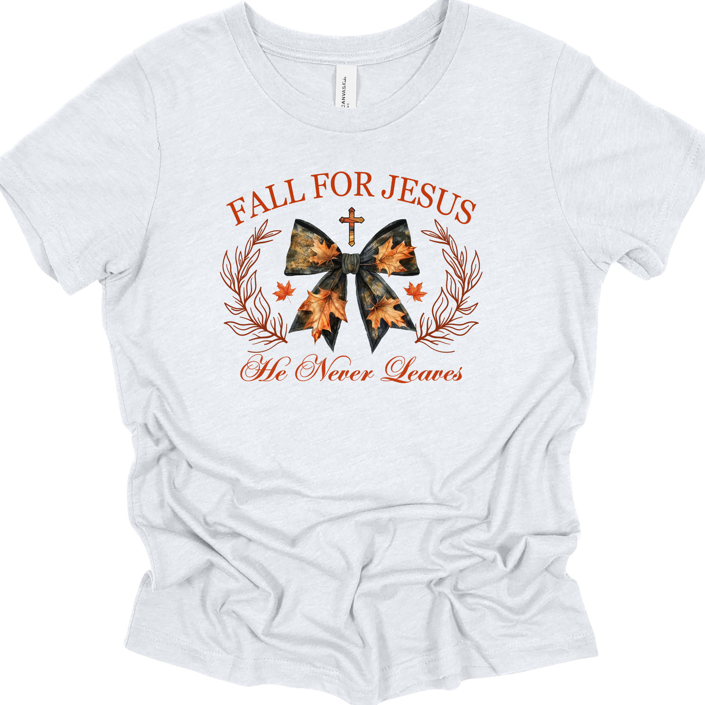 FALL FOR JESUS CROSS AND BOW