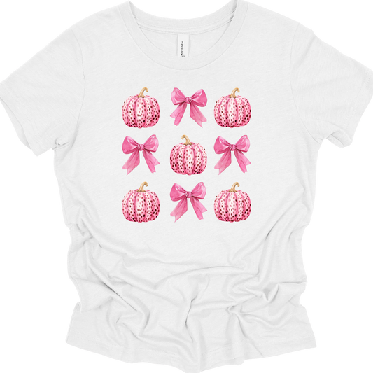 PINK PUMPKINS AND BOWS COQUETTE