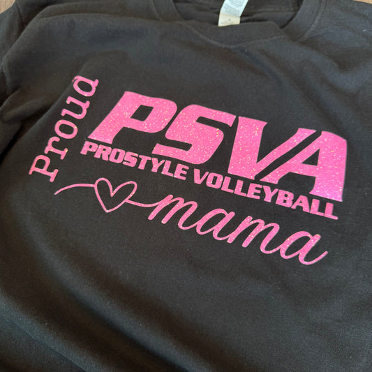 PSVA NEON PINK PROUD GLITTER TSHIRT