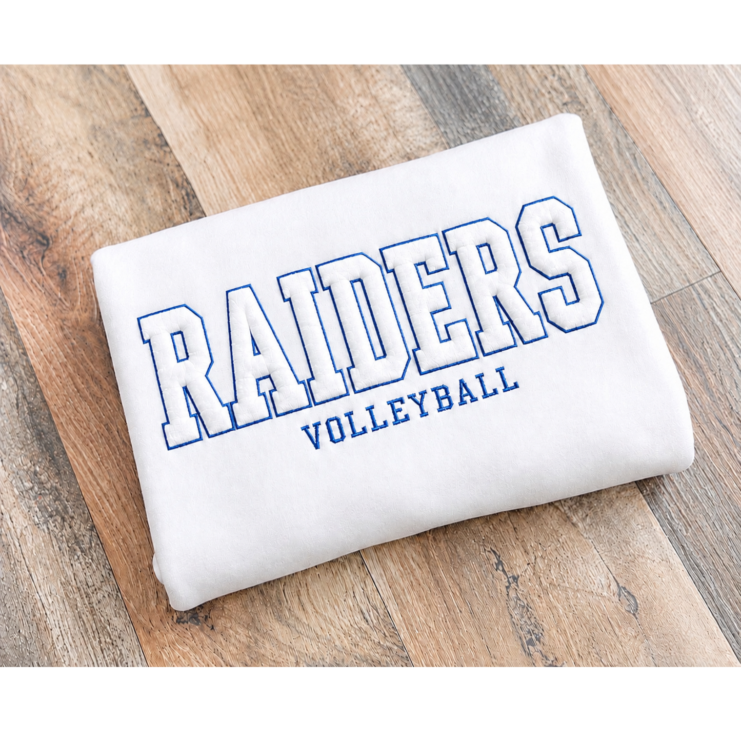 RAIDERS EMBOSSED EMBROIDERED VOLLEYBALL SWEATSHIRT